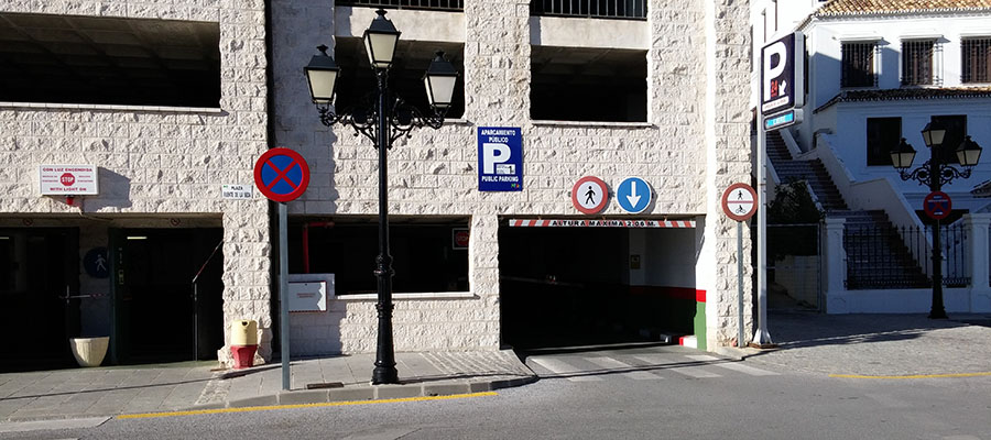 Aparcar en Mijas Pueblo, Parking de Mijas